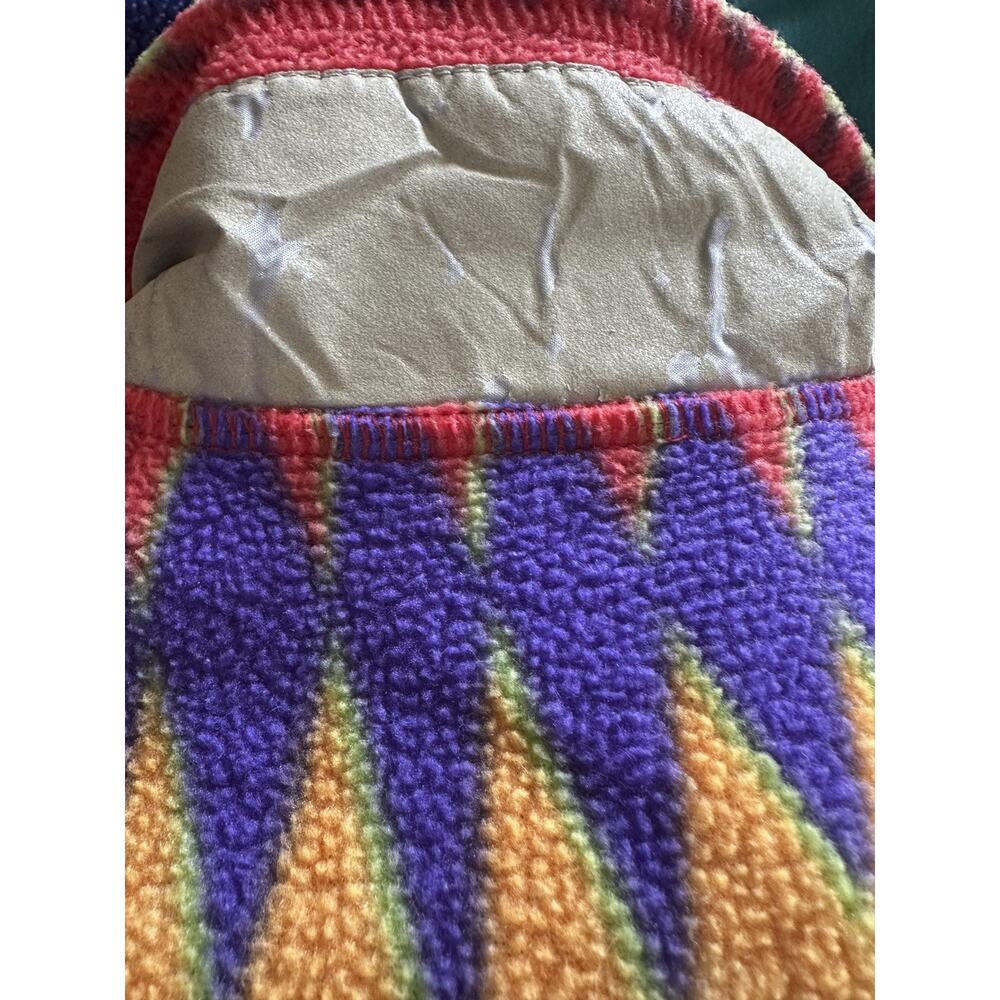 VTG Patagonia Minnehaha Laughing Waters Flame Snap Fleece Kid 12 Small Adult - Picture 6 of 16